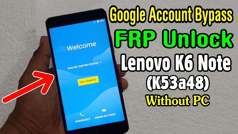 Ponowne uruchomienie Lenovo K6 Note