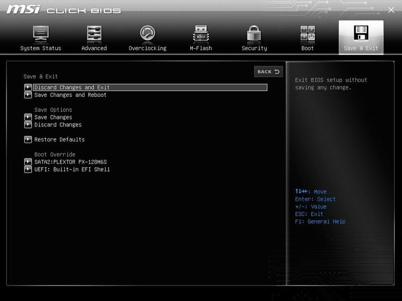 Podstawowe ustawienia BIOS MSI