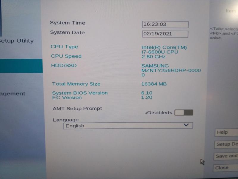 BIOS Toshiba Windows 10