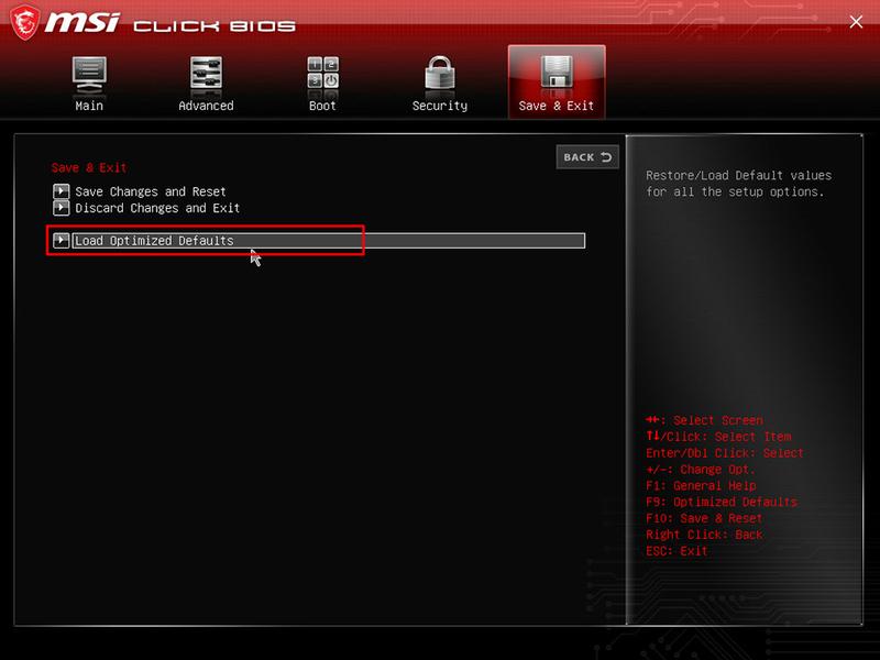 Proces aktualizacji BIOS na płycie MSI