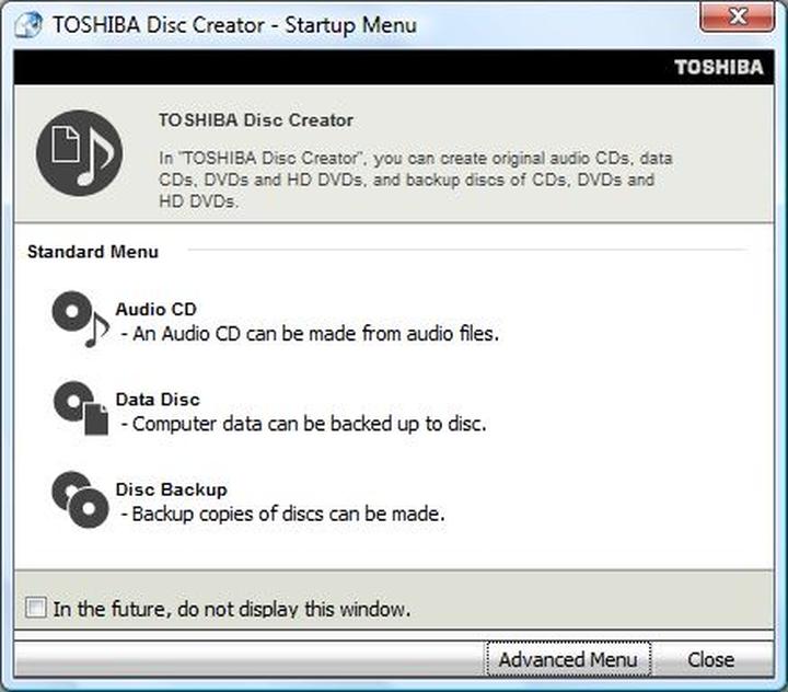 Toshiba Disc Creator