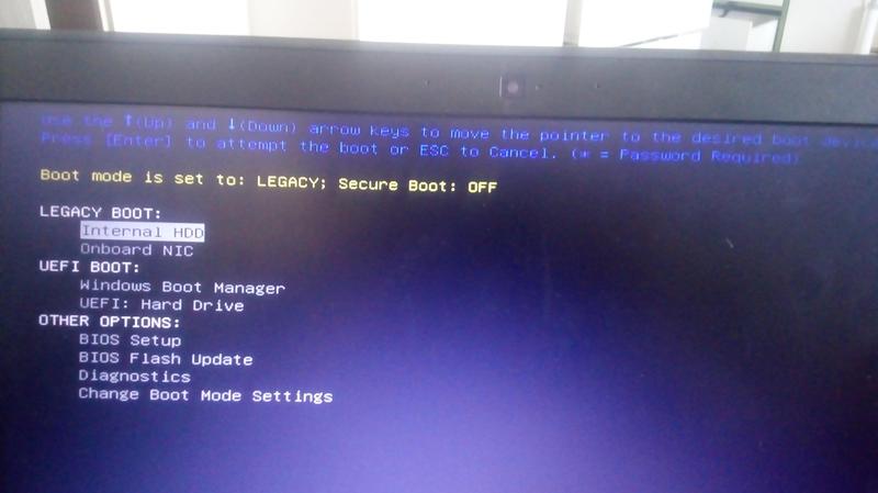 Boot menu w laptopach Dell