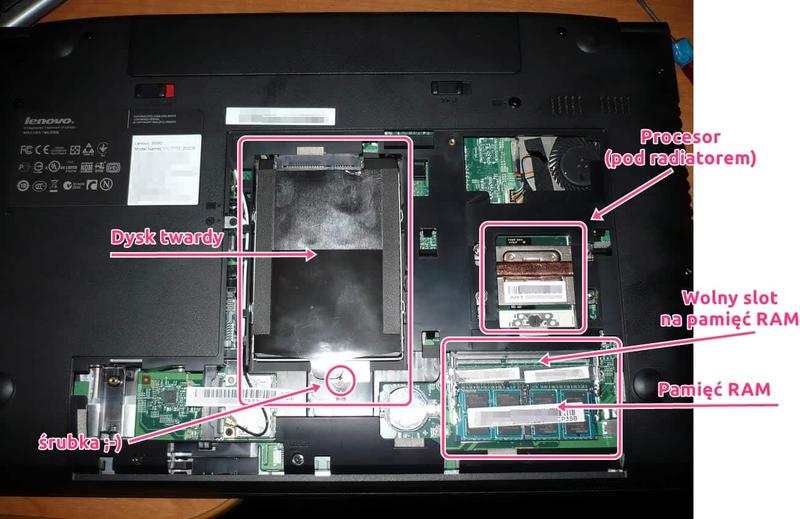 Otwieranie laptopa Lenovo krok po kroku